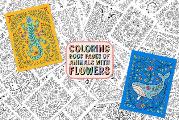 Animal Floral Coloring Pages: 30 Printable Designs for Every Project