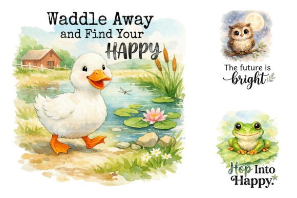 Charming Watercolor Critters for Your Creative Projects