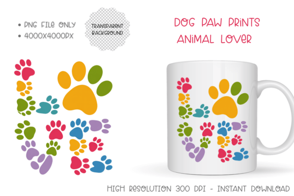 Crafting a Heartfelt Brand with Paw Print Love Animal Footprint