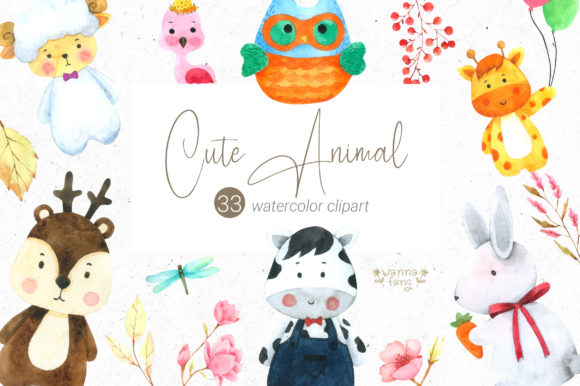 Cute Animal Watercolor Clipart: A Designer's Guide