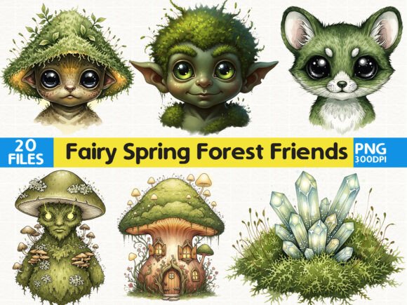 Fairy Forest Animal Bundle: Enchanting Graphics for Your DIY Projects