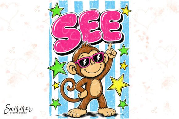 Monkey See Retro Funny Animal Sublimatio: A Design Powerhouse