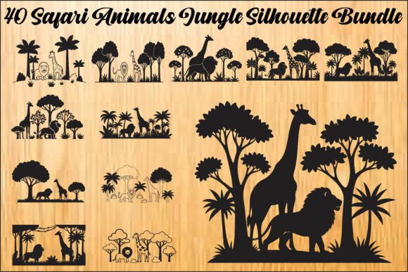 Safari Jungle Animal Silhouette Bundle: Bold Designs for Creative Projects