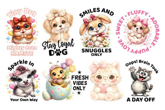 Unlock Creative Joy with the Cute Kawaii Animal Quotes Bundle